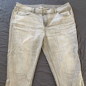 Chico’s Boyfriend Ankle jeans - light grey - 20R / Chico’s 4R